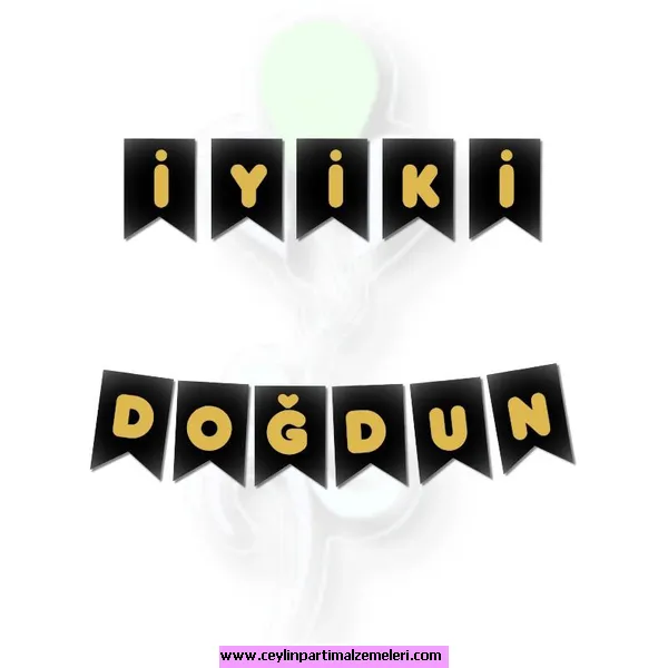 Siyah-Gold İyi Ki Doğdun 